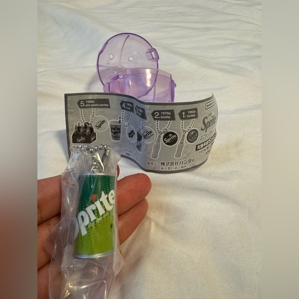 Miniature Keychain- GASHAPON OF LIMITED EDITION, NEWLY RELEASED SPRITE CAN 😍😍